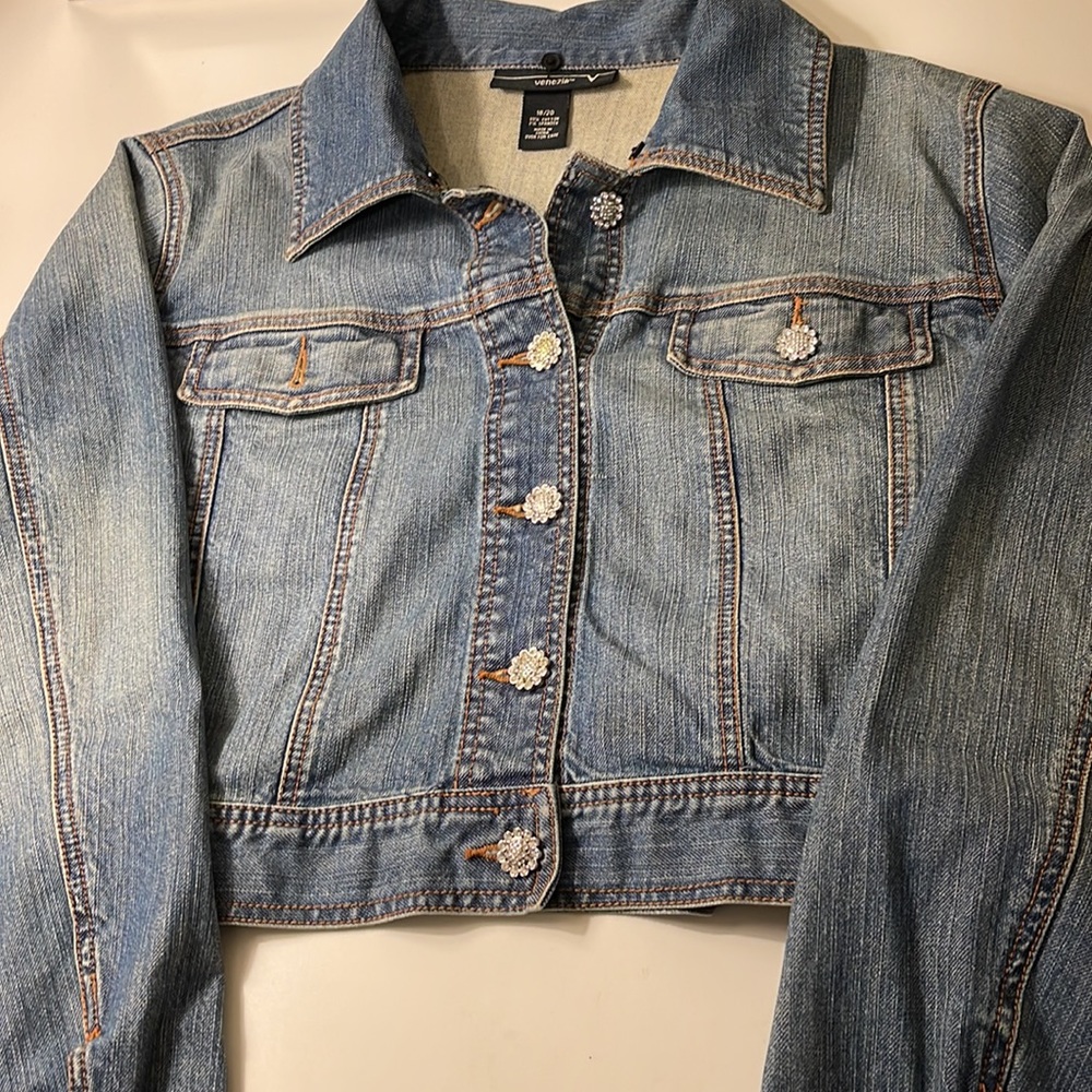Venezia denim jacket women Size 18/20 - Picture 11 of 12